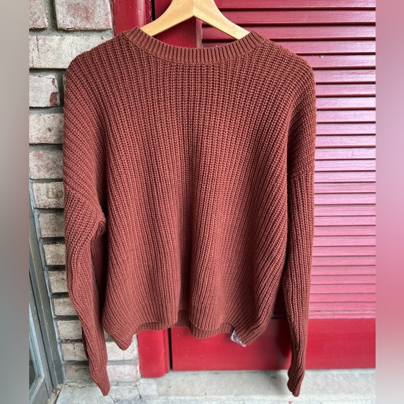 Women’s Sonoma maroon medium knit Sweater - Picture 4 of 6